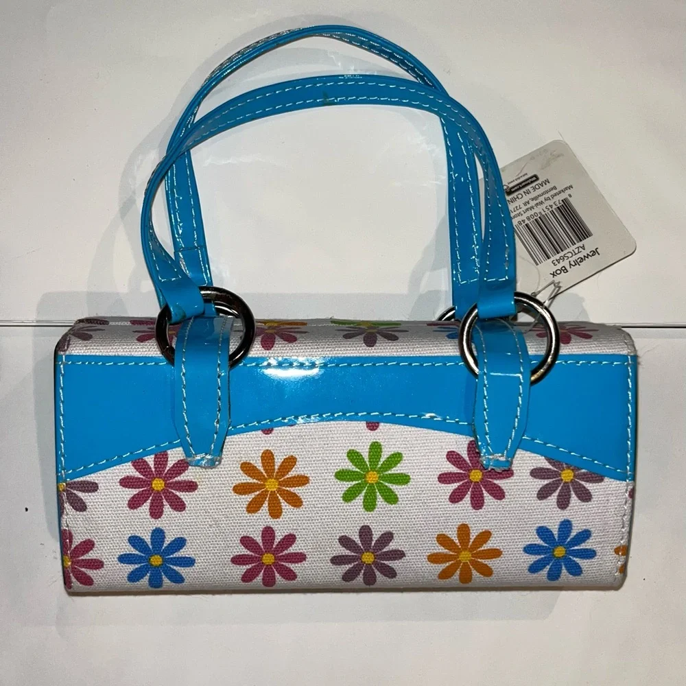 JEWELRY BOX ORGANIZER TRAVEL CASE PURSE FOR RINGS NECKLACE EARRINGS BRACELETS - Picture 3 of 9